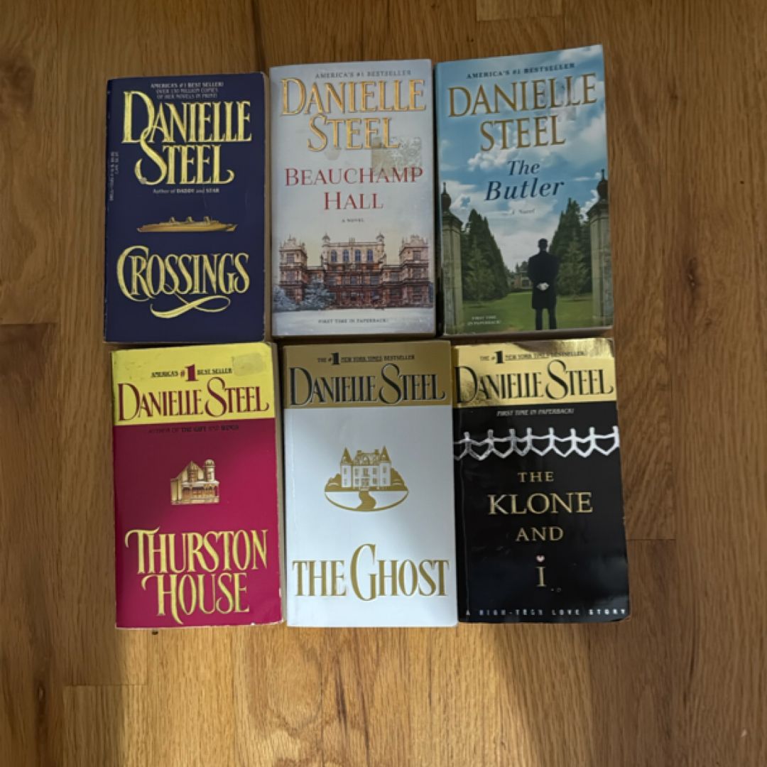 Lot of 6 paperback books by author Danielle Steel