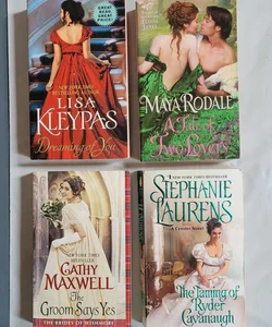Book Lot of 4 Avon Historical Romance Novels.