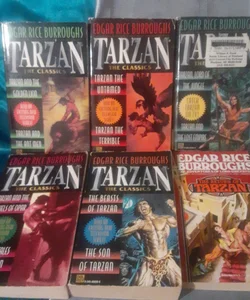 6 Tarzan book lot