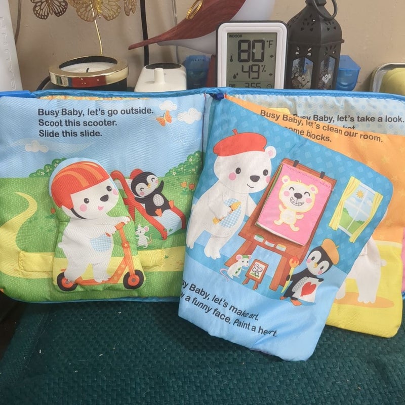 Toddler Cloth Books Set #6  (4 books) 