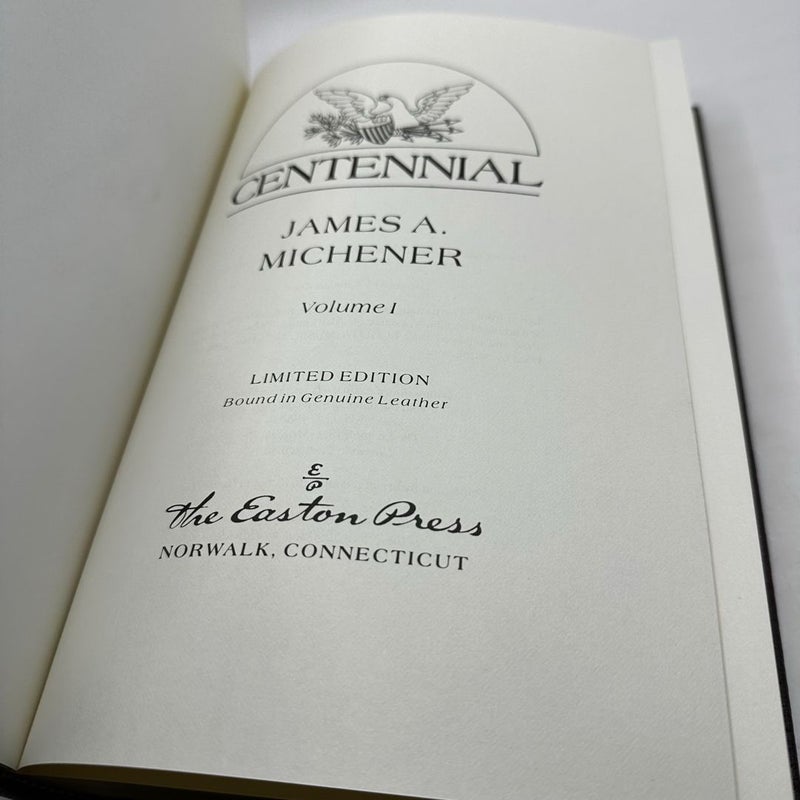 Centennial  2 vol (Easton Press 1988 Limited Leather)