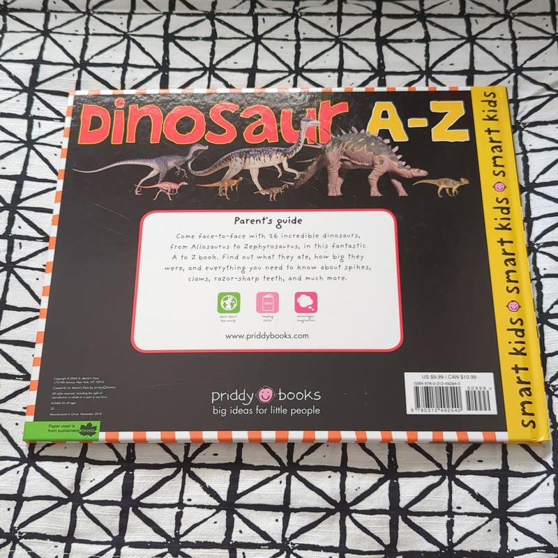 Smart Kids: Dinosaur a to Z by Roger Priddy, Hardcover | Pangobooks