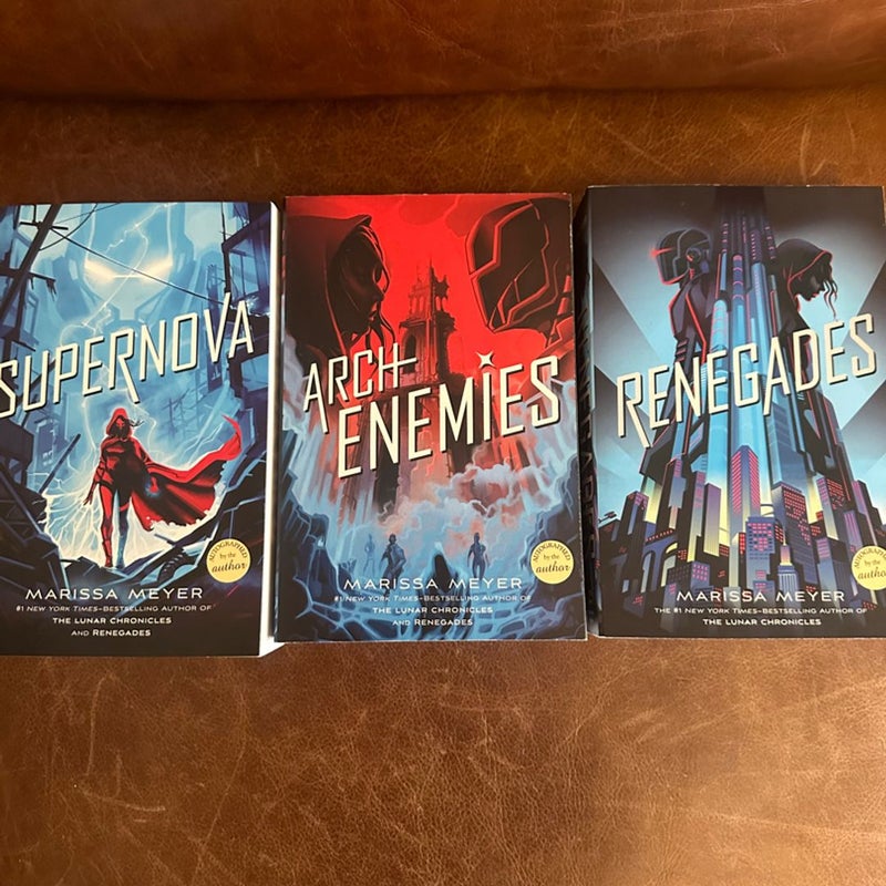 Renegades series signed set marissa meyer supernova arch enemies