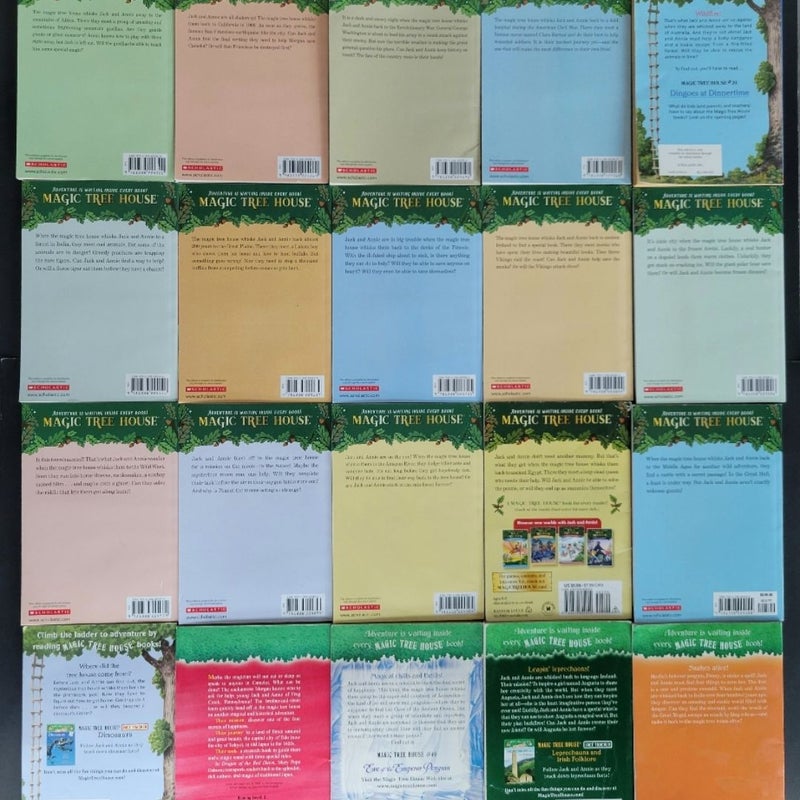 MAGIC TREE HOUSE MERLIN MISSION LOT OF 20 BOOKS BY MARY POPE OSBORN W/ STICKERS