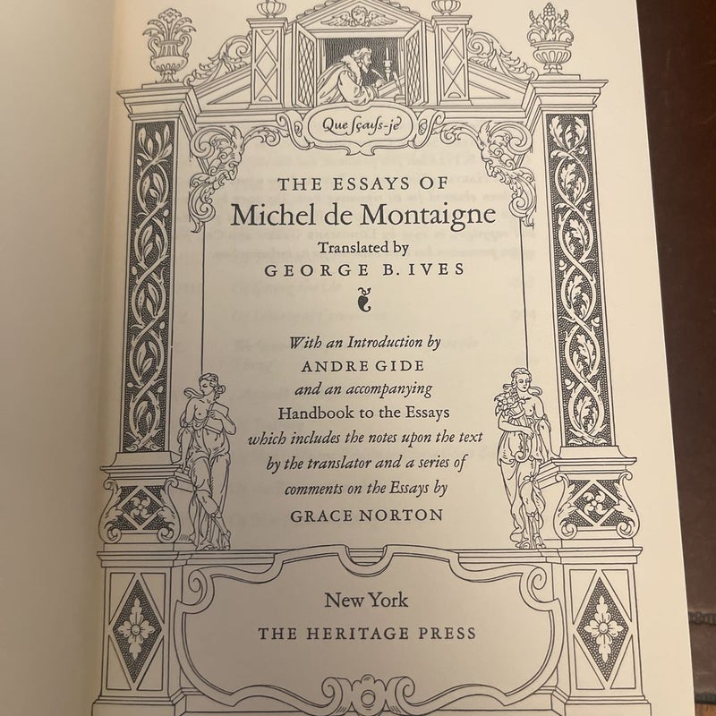 The Essays Of Michel De Montaigne