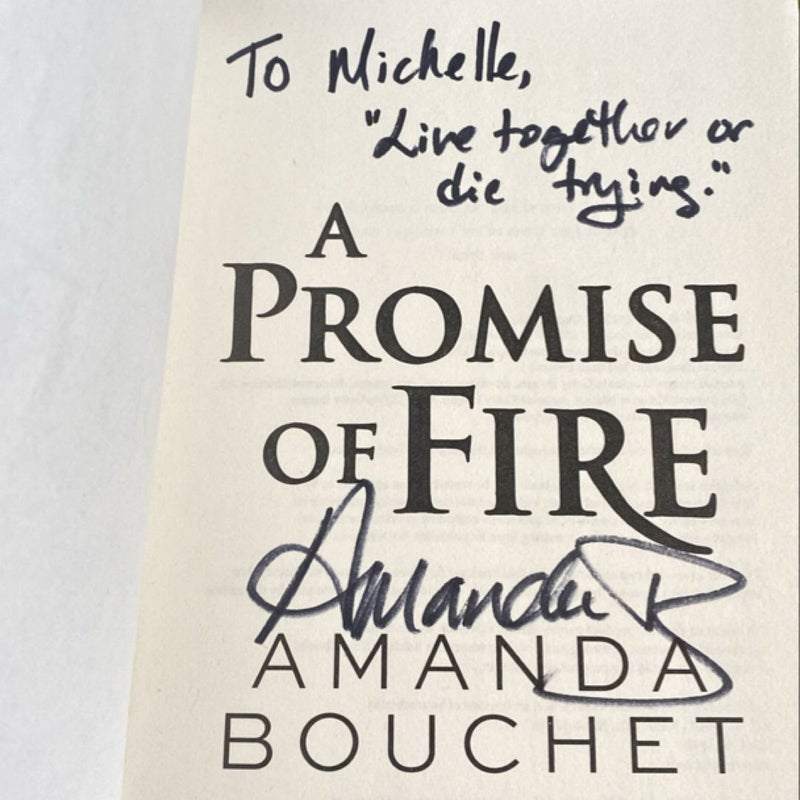 A Promise of Fire & Breath of Fire (Book 1 signed)