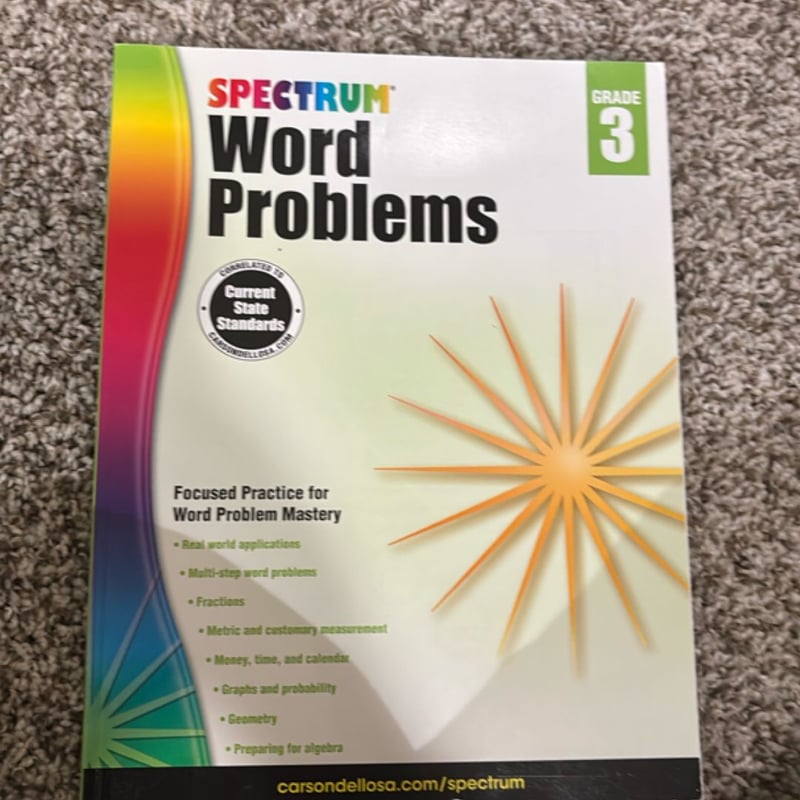 Word Problems, Grade 3 by Spectrum