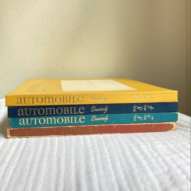 Automobile Quarterly Vol. 1 No. 2, Vol. 8 No. 2 & 4, Vol. 9 No. 4