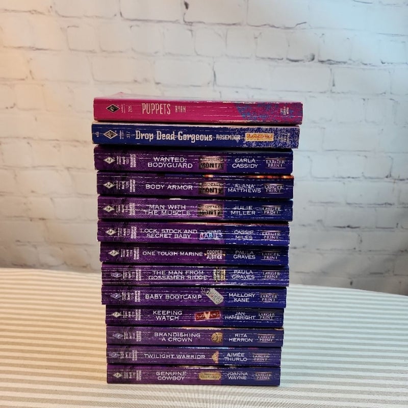 Harlequin Intrigue book lot