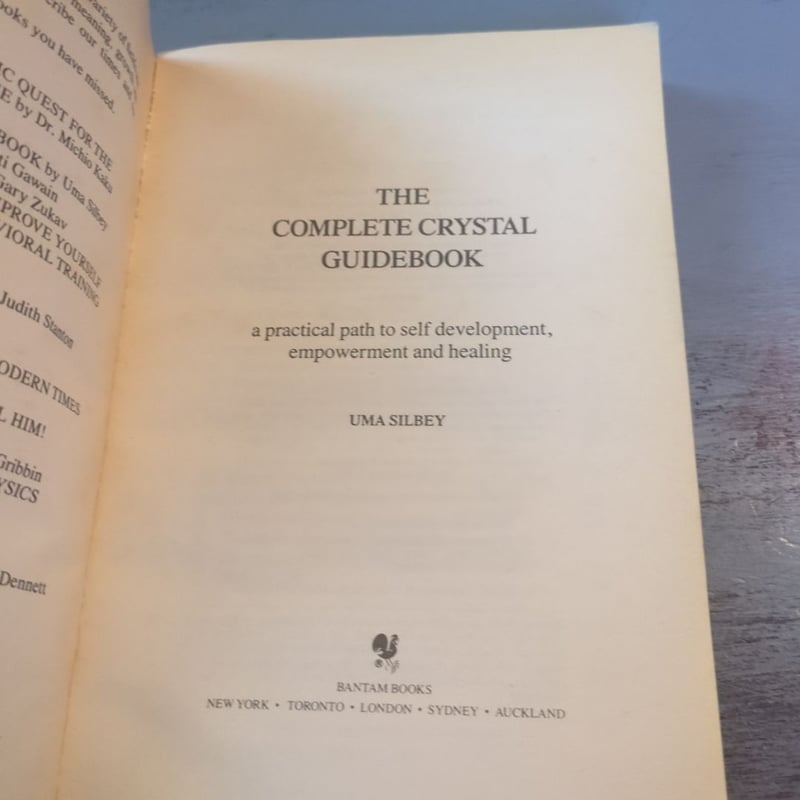 The Complete Crystal Guidebook by Uma Silbey
