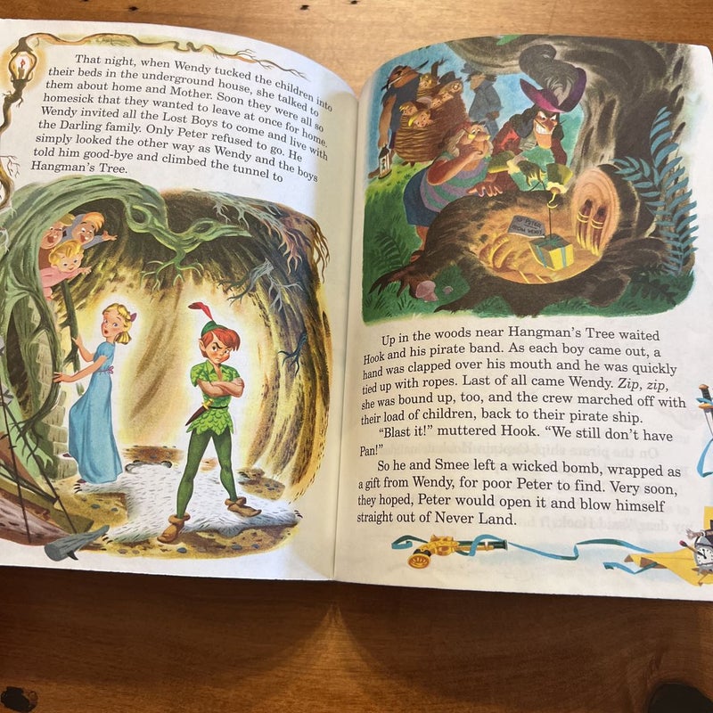 Walt Disney's Peter Pan Little Golden Book Hardcover 2007 