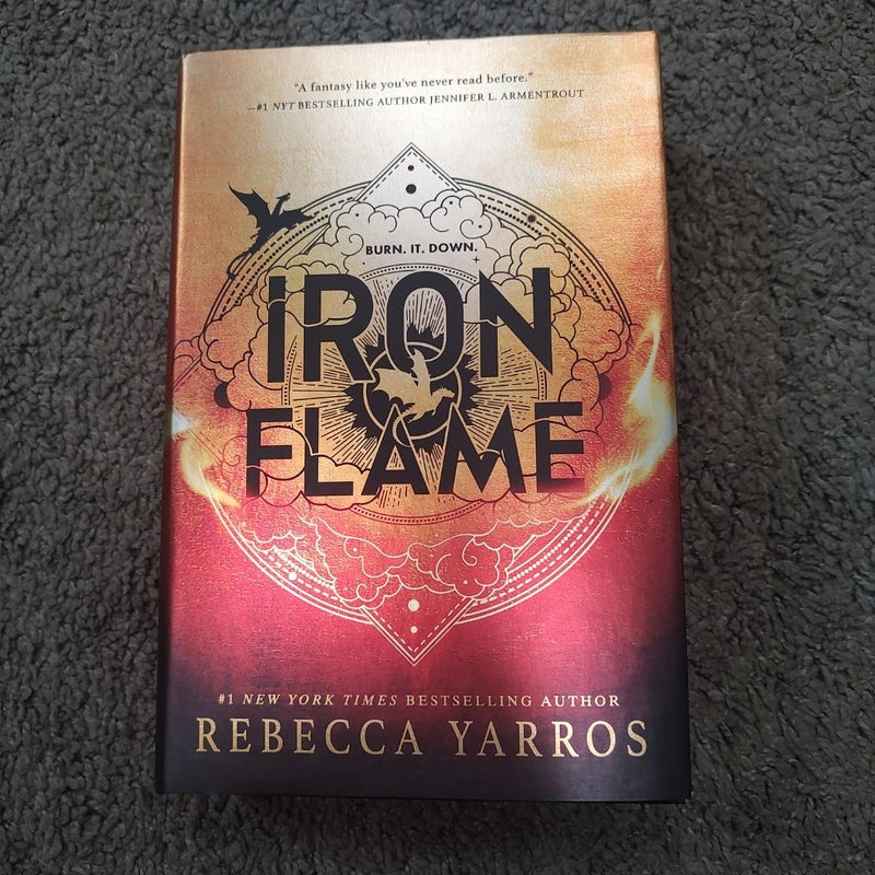 Iron Flame first edition with sprayed edges! 🖤🔥