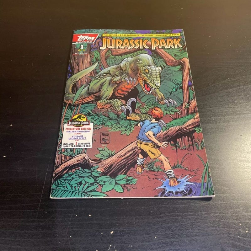 Topps Comics Jurassic Park 1 Official Movie Adaptation Collector's Edition