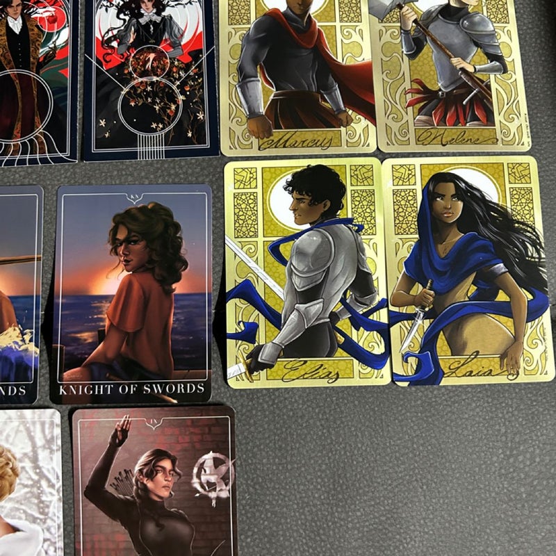 Bookish tarot card collectibles
