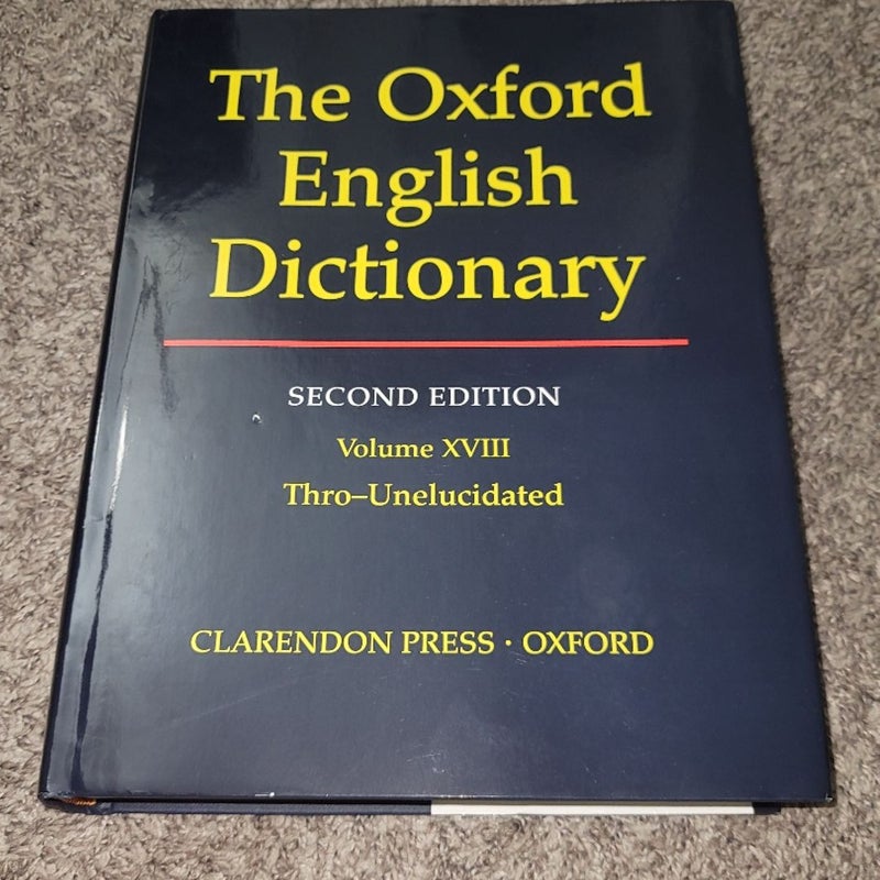 The Oxford English Dictionary Volume 18