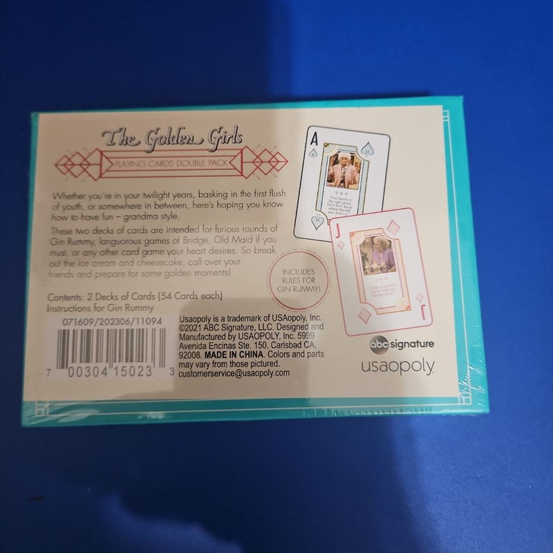 THE GOLDEN GIRLS Playing Cards Double Pack