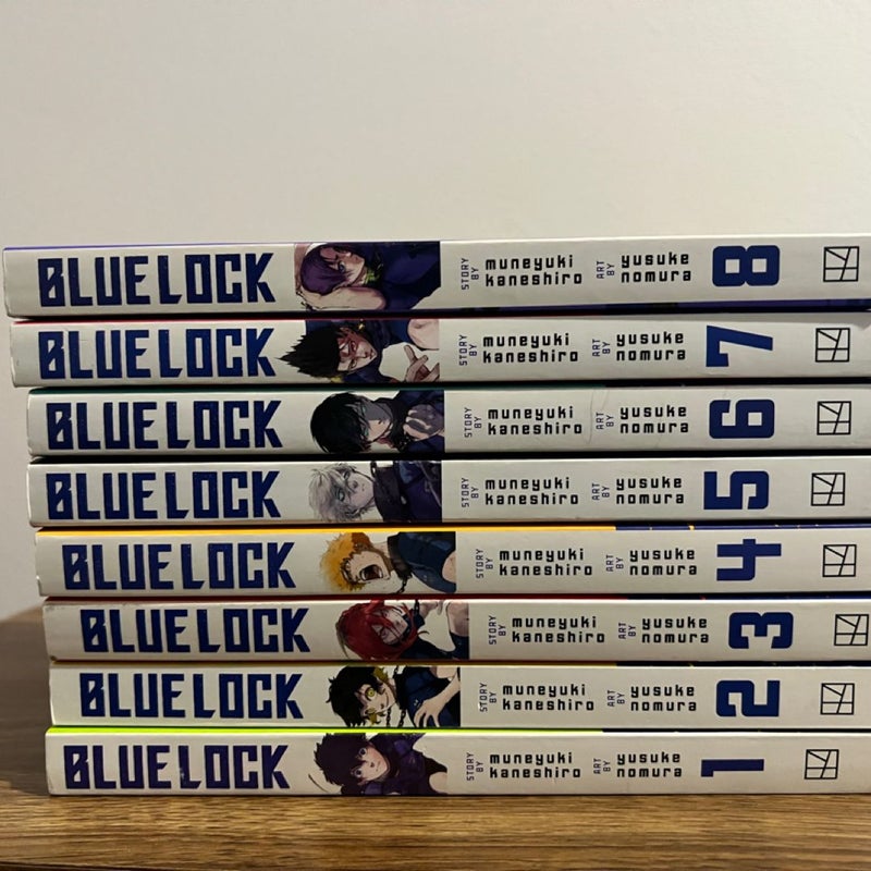 Blue Lock English Manga Set Volumes 1-8 (Read description)