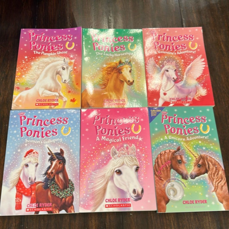 6 Princess Ponies books 