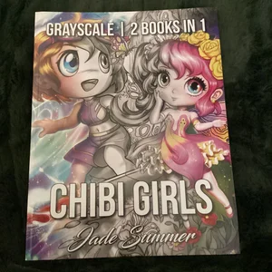 Chibi Girls Grayscale