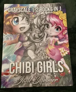 Chibi Girls Grayscale