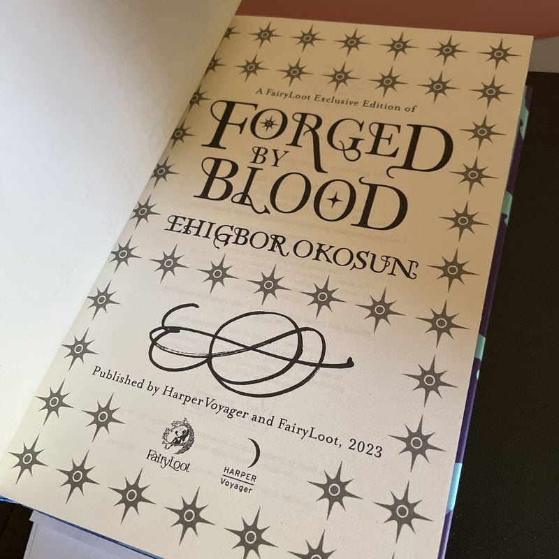 Fairyloot Signed Sprayed Edges edition - Forged by Blood