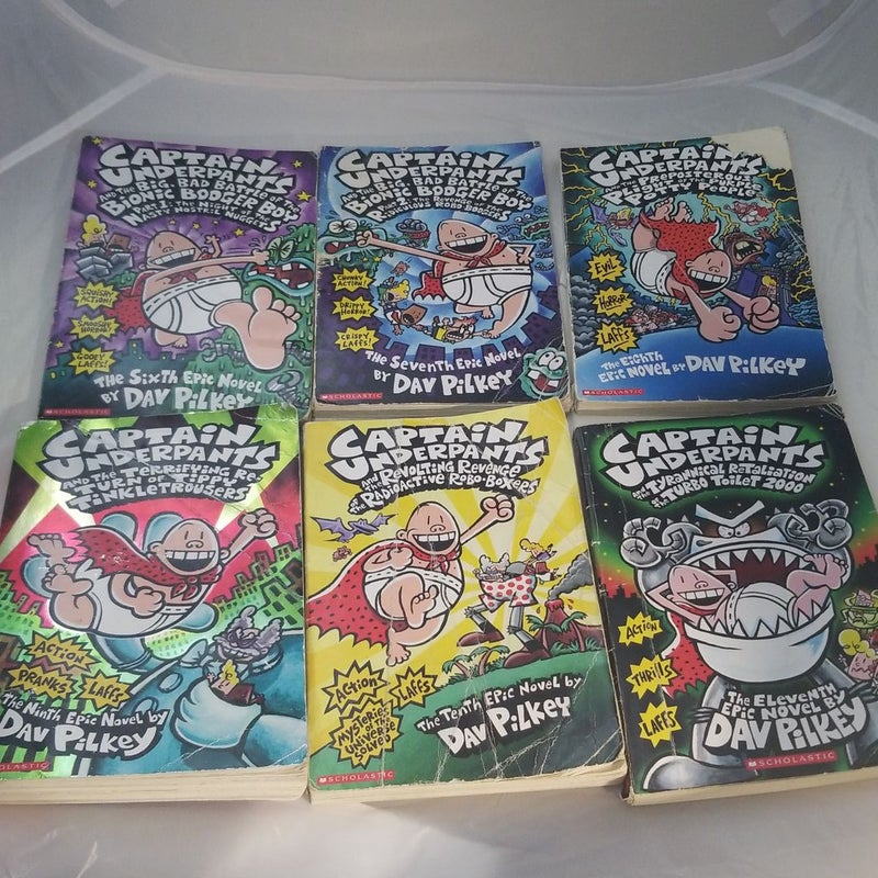 Bundle Of Captain Underpants Books