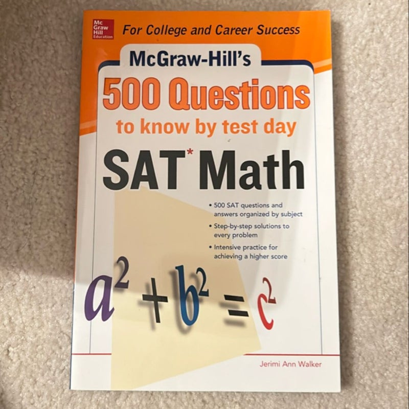 500 Questions to Know by Test Day SAT Math