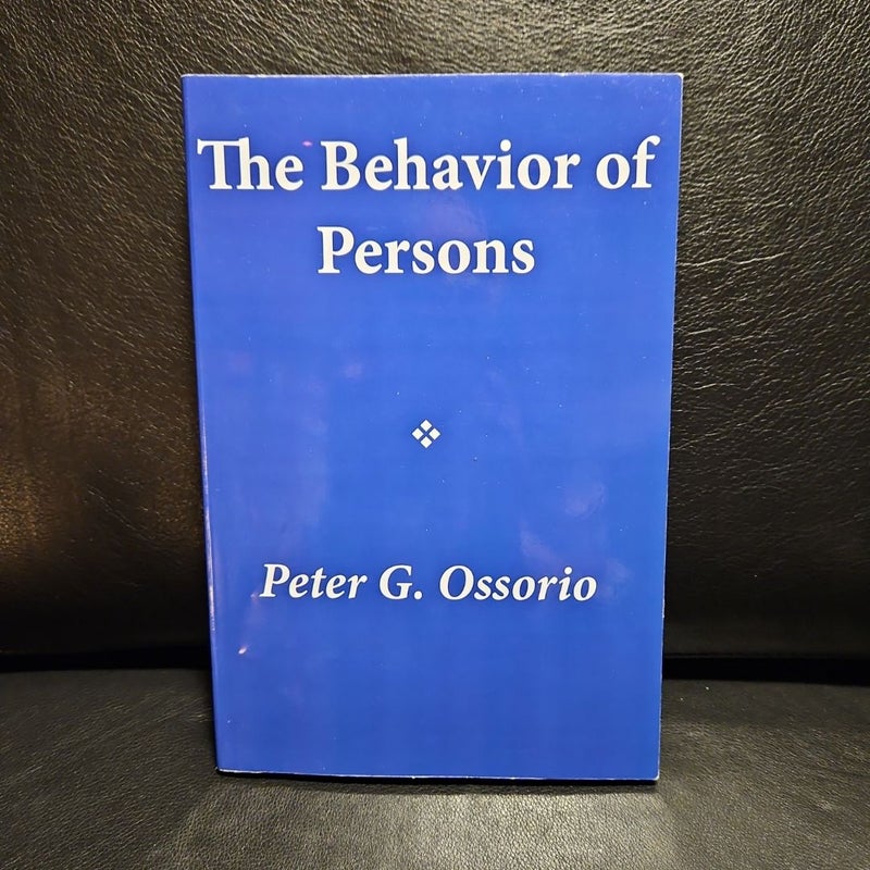 The Behavior of Persons