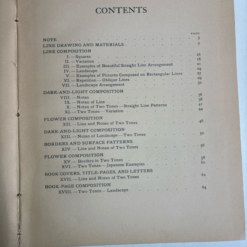 COMPOSITION by  Arthur W Dow, 1902 4th Edition,  Pratt Institute Art instructor