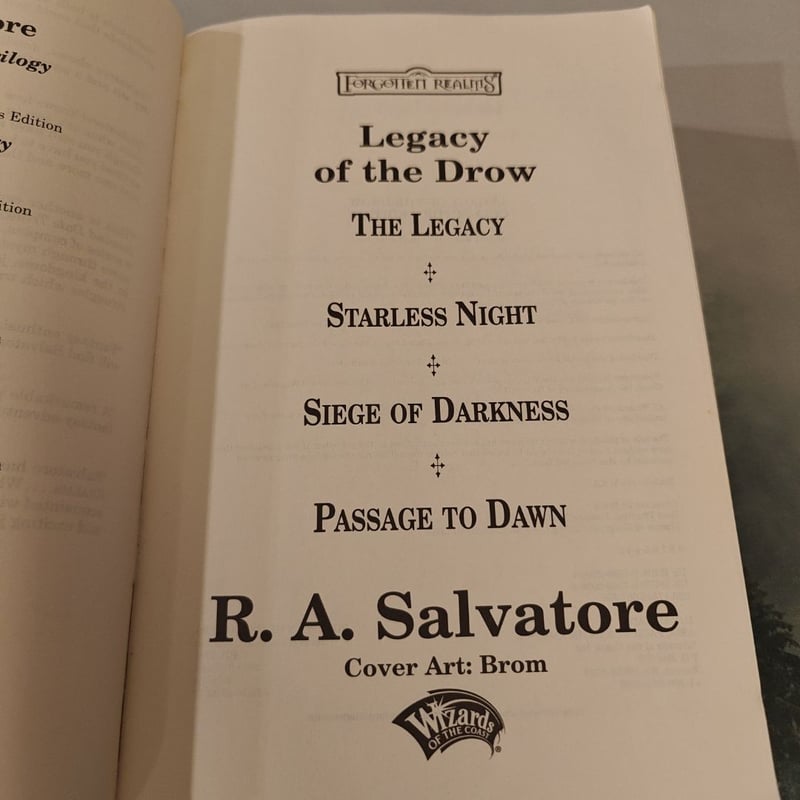Legacy of the Drow by R. A. Salvatore, Paperback | Pangobooks