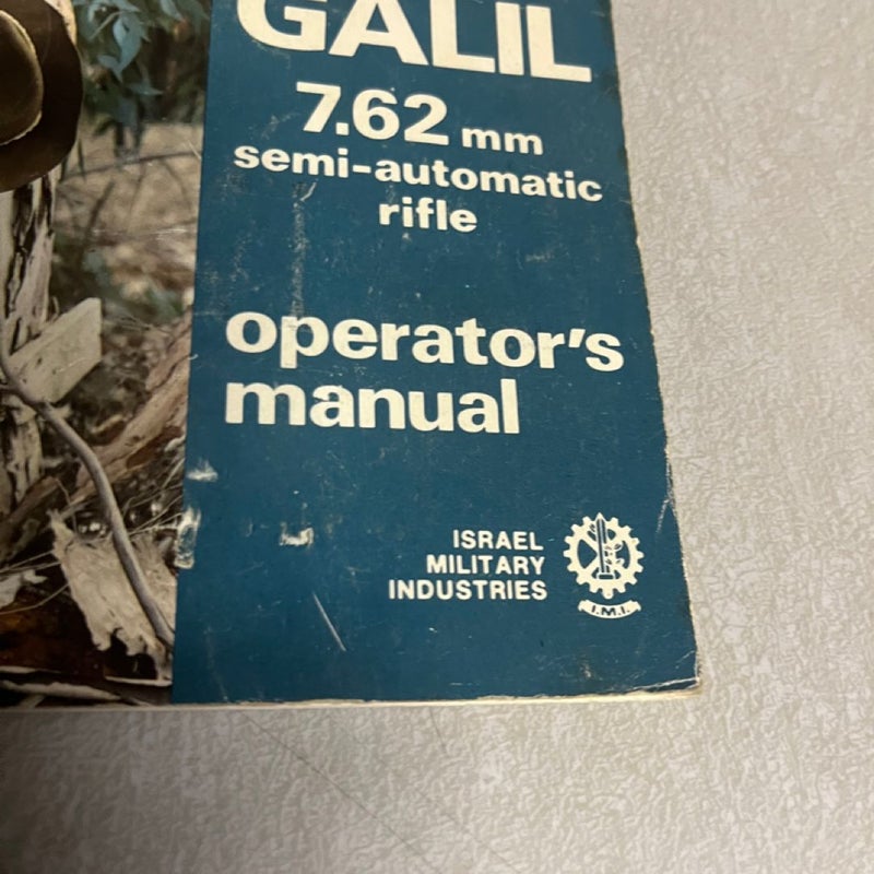 2 booklet Operators manual for Uzi and Galil