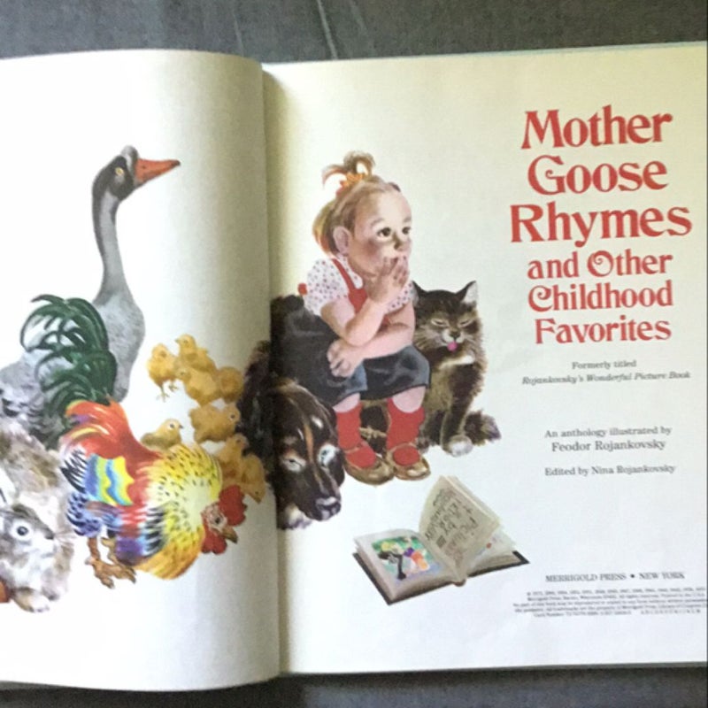 Mother Goose Rhymes and other childhood favorites 