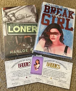 Baddies Book Box December Box Loner by Harloe Rae and Break the Girl by Rachel Jonas
