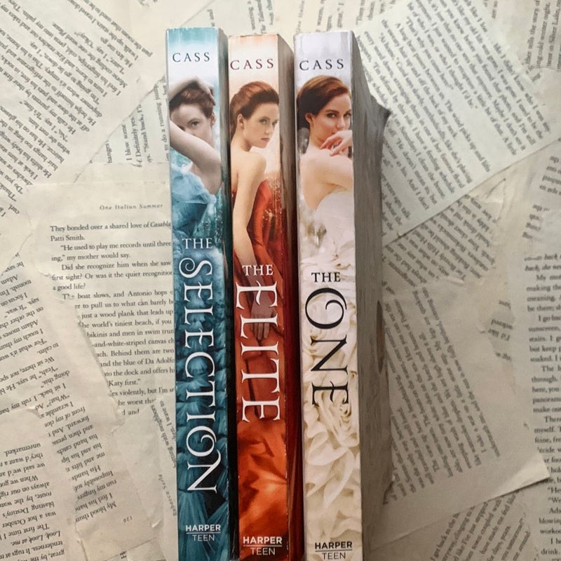 The Selection series book #1, #2, #3