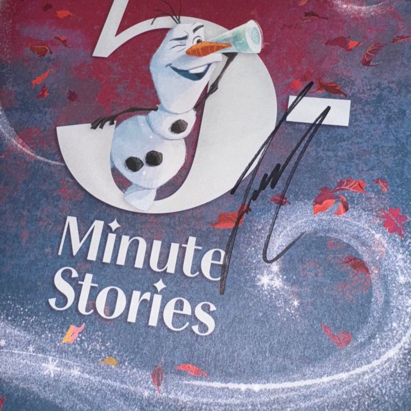 Disney Frozen 5-Minute Stories SIGNED 