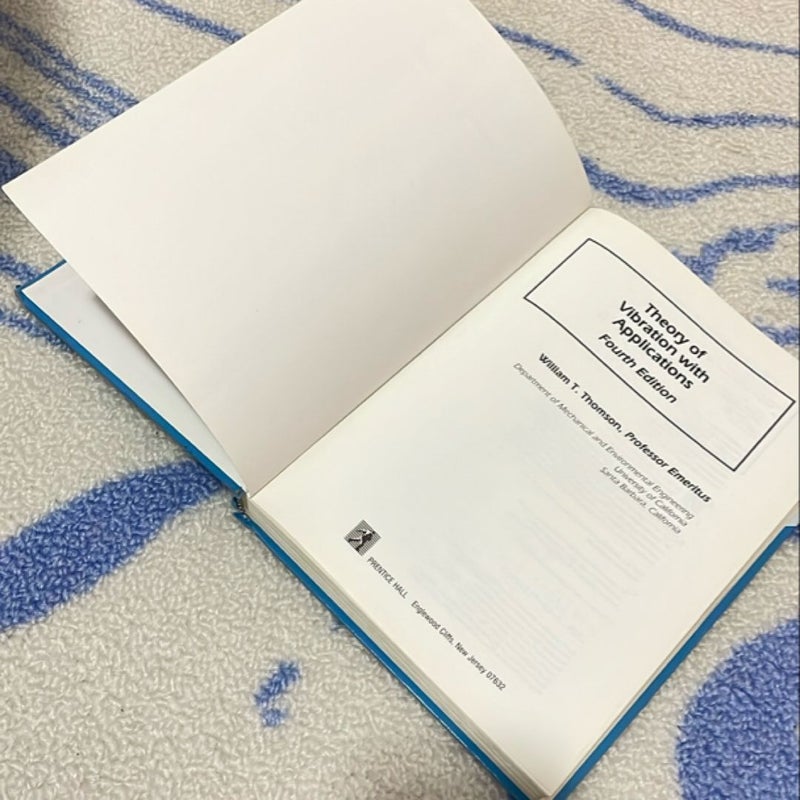 Theory of vibrations with applications by william thomson