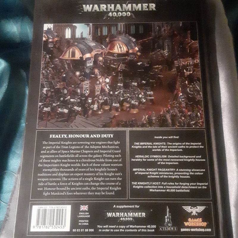 Imperial Knights Warhammer 40k Codex hardcover 