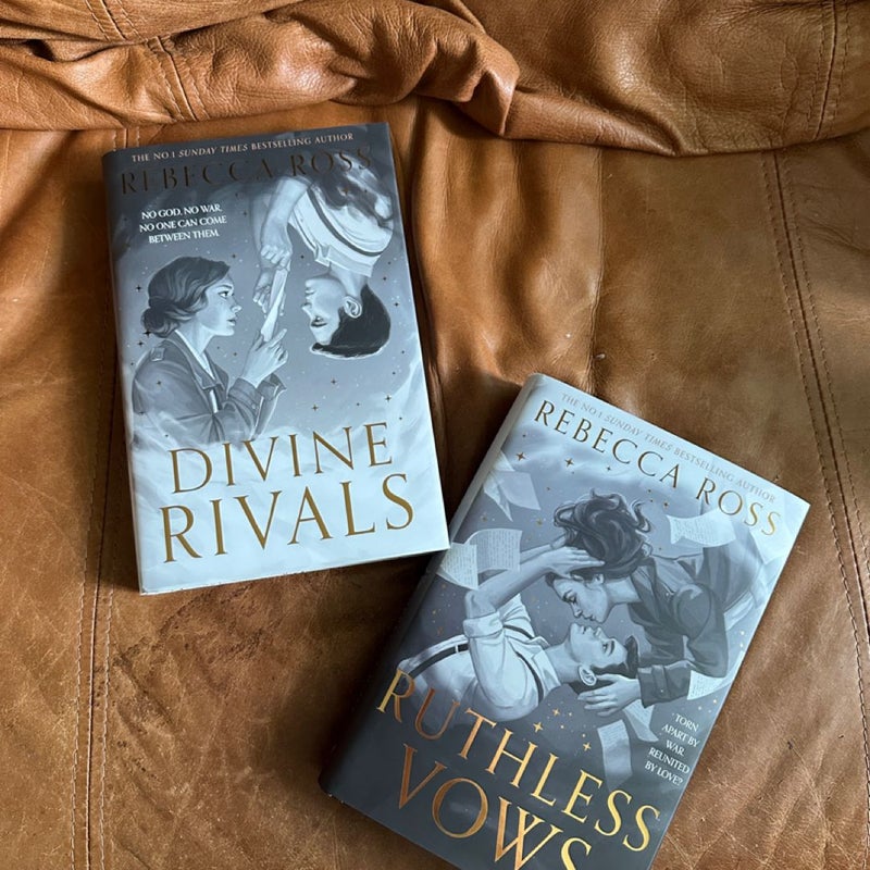 Fairyloot Divine Rivals and Ruthless Vows by Rebecca Ross