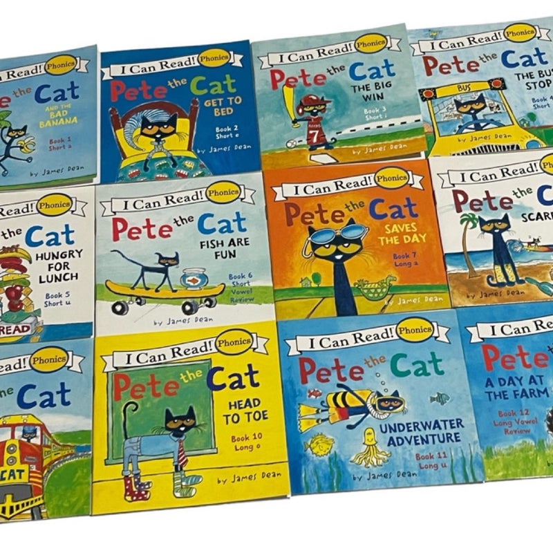 Pete the Cat and Spider-man Phonics Books for Kids 24 books in total