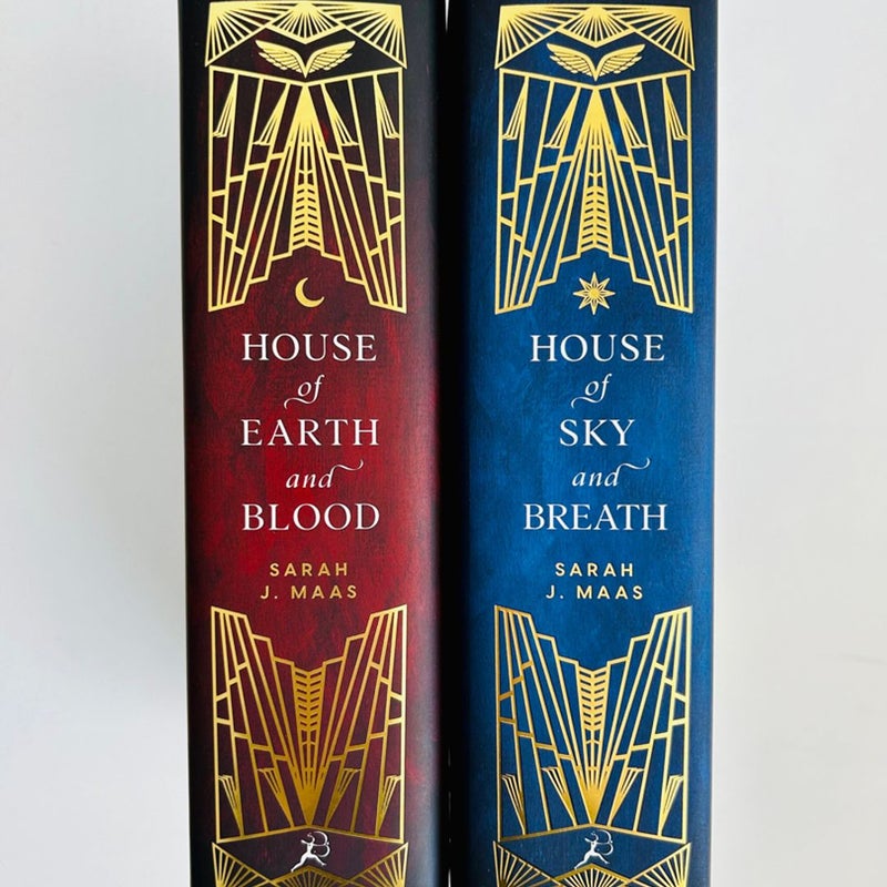 Fairyloot Crescent City Set House of Earth and Blood Sky Breath Sarah J. Maas