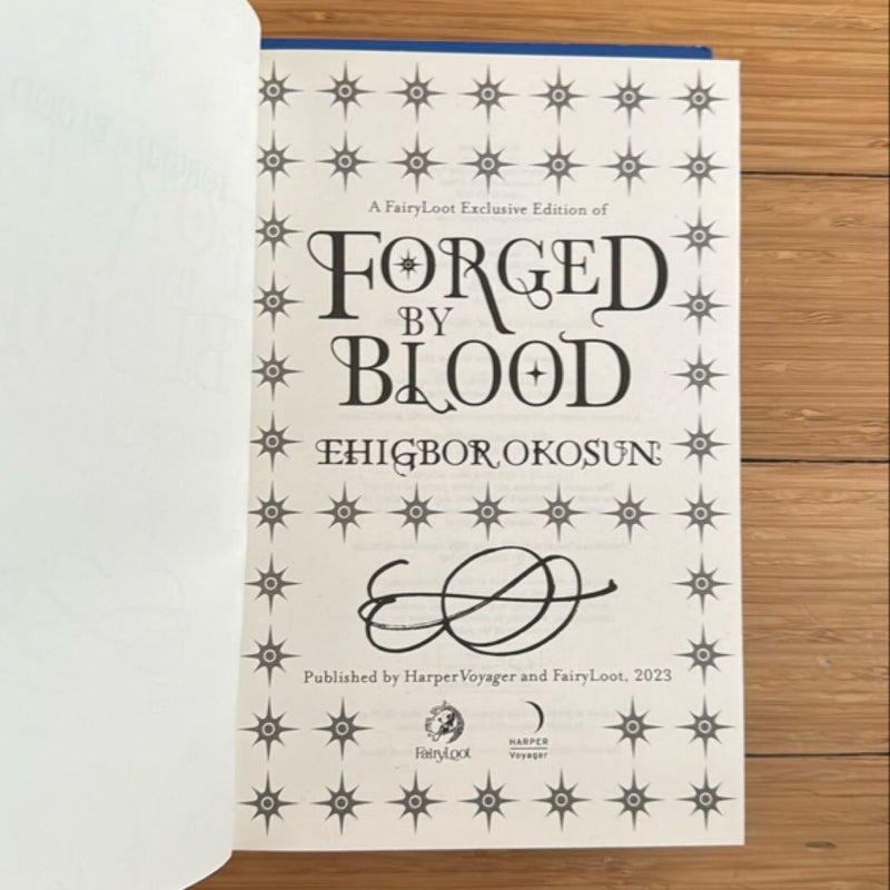 Forged by Blood (Fairyloot Edition)