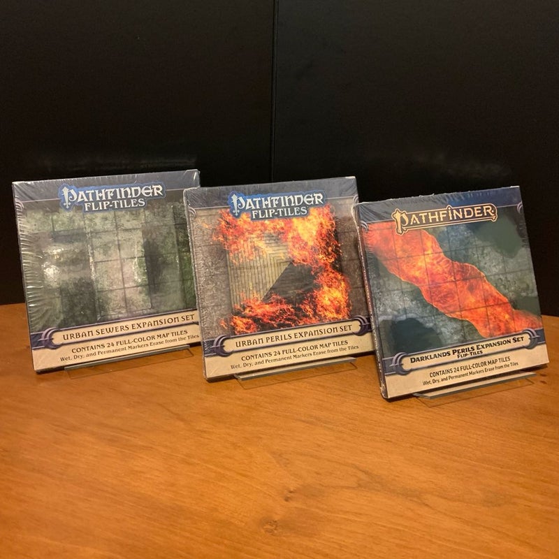 Pathfinder Flip-Tiles Lot: Urban Sewers, Perils, Darklands Perils Expansion Set