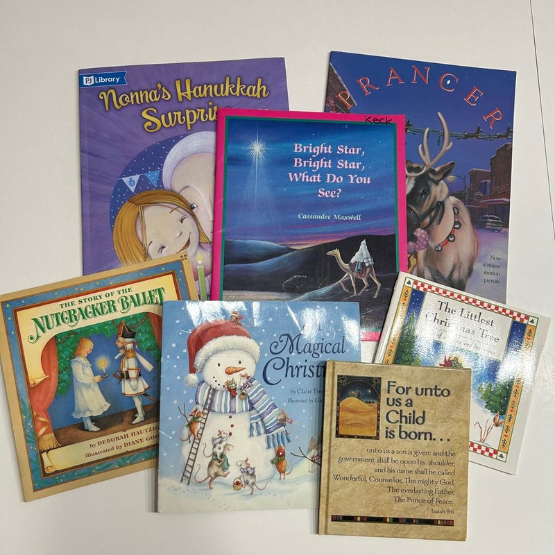 Kids Christmas Books Lot 