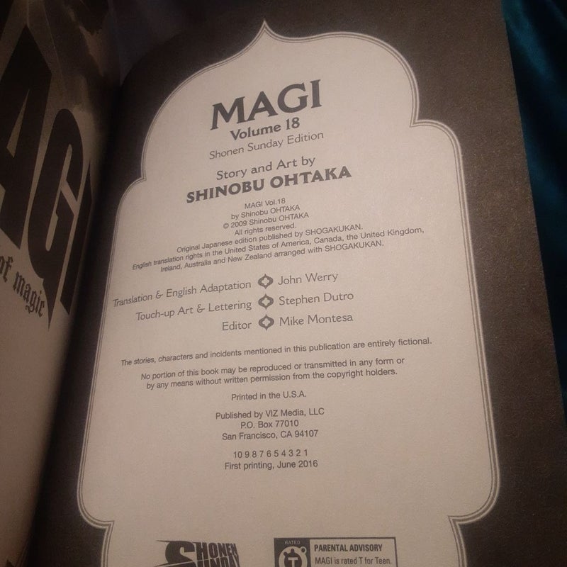 Magi: the Labyrinth of Magic, Vol. 18