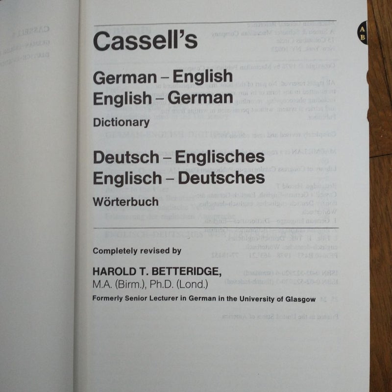 Cassell's German Dictionary