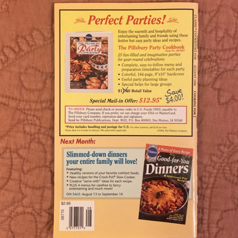 Pillsbury Cooking For 2 (Aug 1996) 