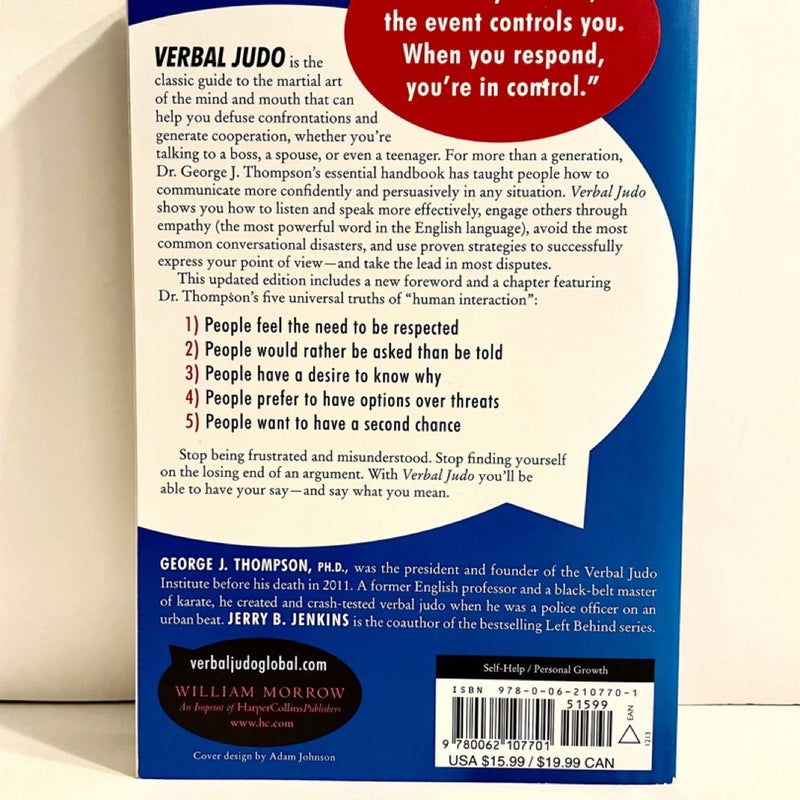 Verbal Judo, Second Edition