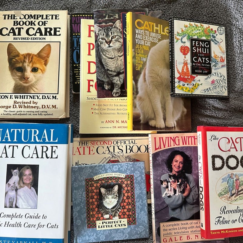 Lot: 10 books about Cats