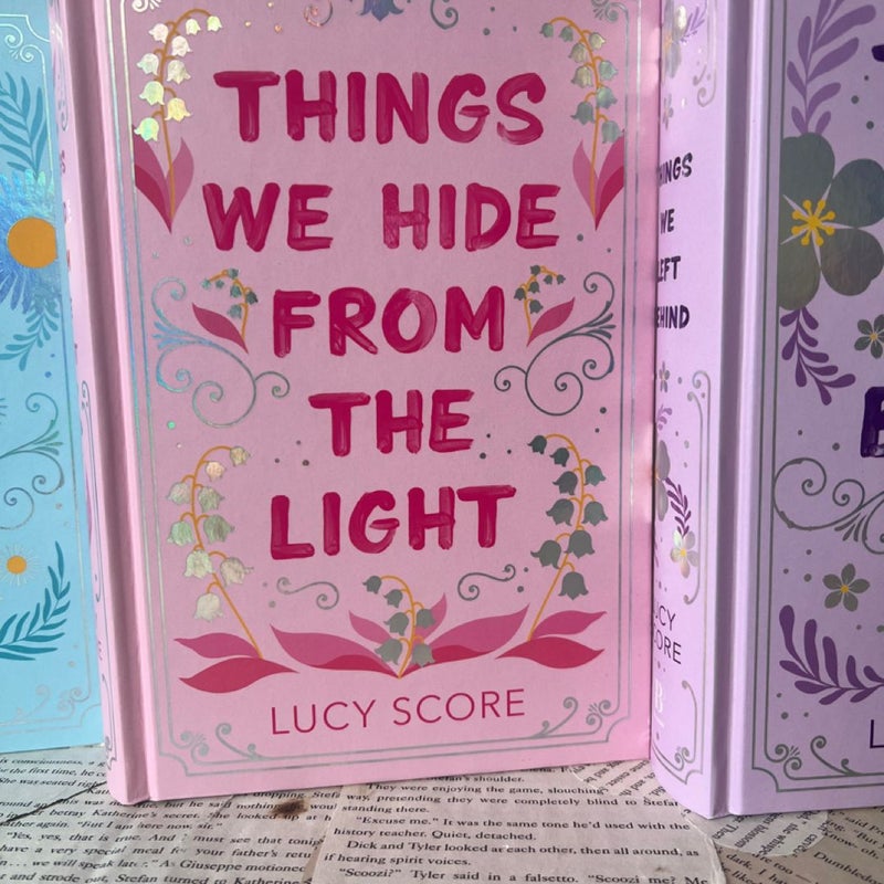 Special edition hardcovers knockemout series Lucy score books 1-3