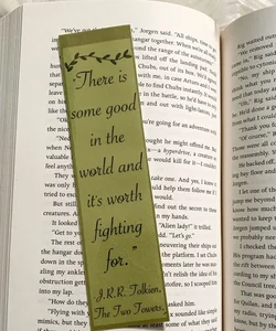 Tolkien Qoute handmade bookmark. 